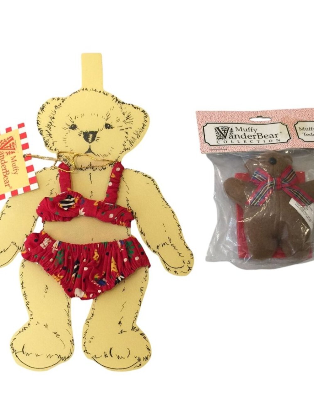 MUFFY VANDERBEAR At the Beach Bikini 1989 Muffy's Teddy Bear 1990